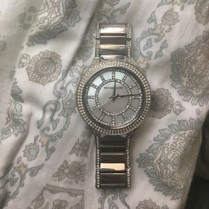 Michael Kors silver-tone watch.